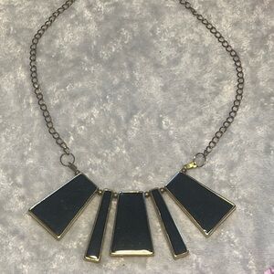 Chico's Black and Gold Statement Necklace